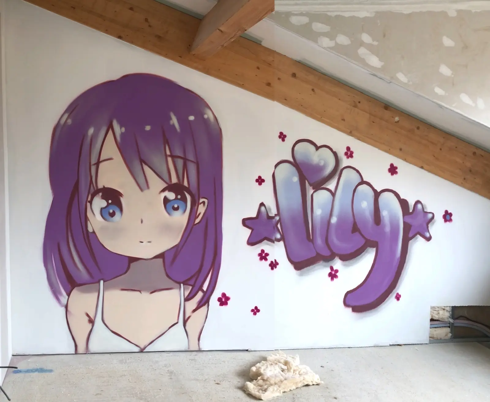 Chambre d’enfant, fresque murale de MAS GRAFFITI — Décoration sur mesure