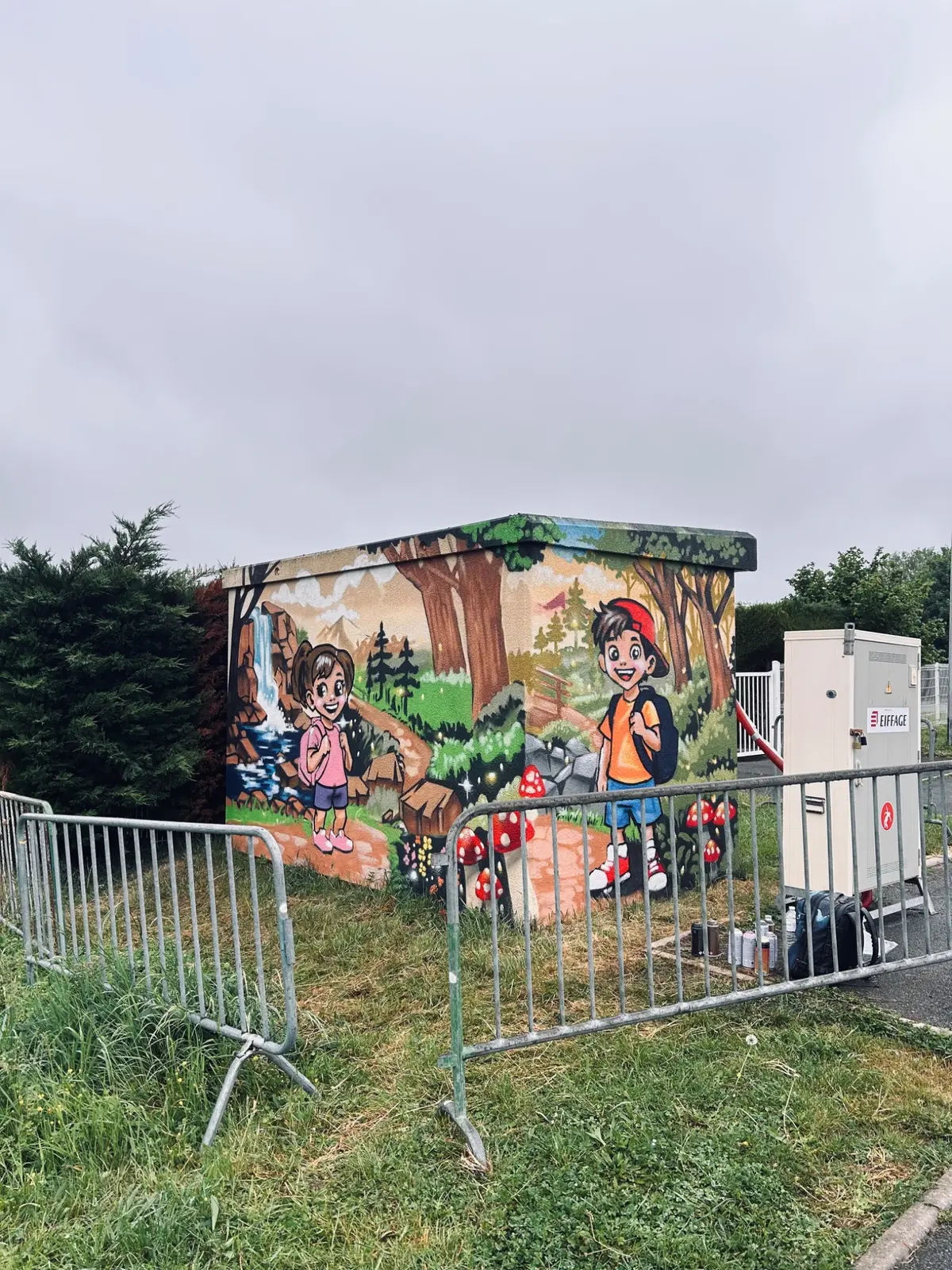 Nature et énergie, fresque murale de MAS GRAFFITI — Fère-en-Tardenois · EDF